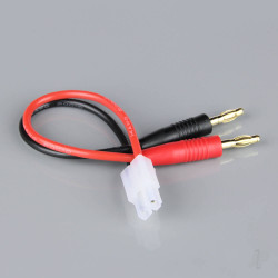 Radient Charge Lead, 4mm Bullet to Tamiya Male, 14AWG, 150mm (ESC End) AC010075