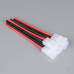 Radient Pigtail Connector, Tamiya Female, 14AWG, 100mm (Battery End) (5 pcs) AC010074