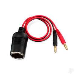 Traxxas Adapter, 12V (female) (to bullet connectors) 2980