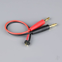 Radient Charge Lead, 4mm Bullet to Mini Deans Male, 18AWG, 150mm (ESC End) AC010016