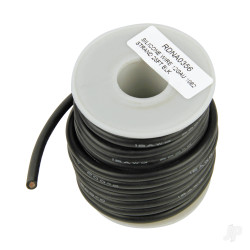 Radient Silicone Wire, 12ga, 1062 Strand, 25ft Black A0356