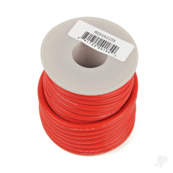 Radient Silicone Wire, 12ga, 1062 Strand, 25ft Red A0355