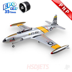 HSD Jets T-33 120mm EDF 12S Foam Jet, Yellow Ribbon (PNP) A52020204J