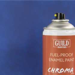 Guild Lane Chroma Enamel Fuelproof Paint Matt Dark Blue (400ml Aerosol) CHR6504