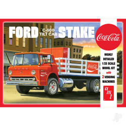 AMT 1147 Ford C600 Stake Bed w/Coca-Cola Machines 1:25 Model Kit