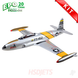 HSD Jets T-33 8kg Turbine Foam Jet, Yellow Ribbon (Kit) A48020300