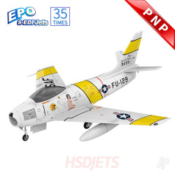HSD Jets F-86 Sabre 120mm EDF 12S Foam Jet, Yellow Ribbon (PNP) A50020204J