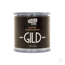 Guild Lane GILD Acrylic Gilding Enamel Paint, Silver (125ml Tin) GDSS0125