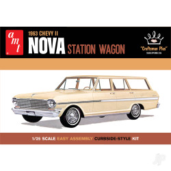AMT 1202 1963 Chevy II Nova Station Wagon "Craftsman Plus Series" 1:25 Model Kit