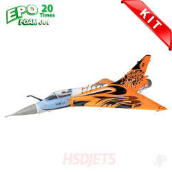 HSD Jets Mirage 2000 8kg Turbine Foam Jet, Tiger (Kit + Vector) A17010300E