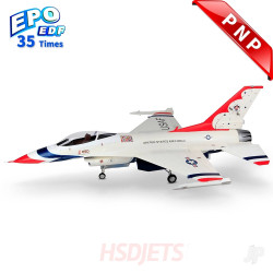 HSD Jets F-16 105mm EDF Foam Jet, Thunderbird V2 (PNP 12S) A11030204J