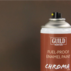 Guild Lane Chroma Enamel Fuelproof Paint Matt PC10 Dirty Brown (400ml Aerosol) CHR6516