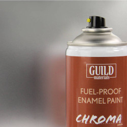 Guild Lane Chroma Enamel Fuelproof Paint Gloss Silver (400ml Aerosol) CHR6407