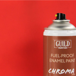Guild Lane Chroma Enamel Fuelproof Paint Matt Red (400ml Aerosol) CHR6501