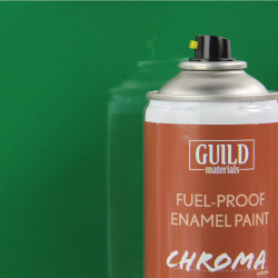 Guild Lane Chroma Enamel Fuelproof Paint Gloss Green (400ml Aerosol) CHR6417