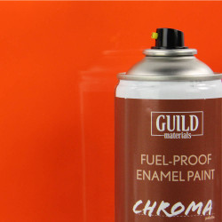 Guild Lane Chroma Enamel Fuelproof Paint Gloss Orange (400ml Aerosol) CHR6406