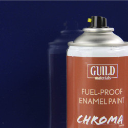 Guild Lane Chroma Enamel Fuelproof Paint Gloss Dark Blue (400ml Aerosol) CHR6404