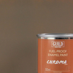 Guild Lane Chroma Enamel Fuelproof Paint Matt PC10 Dirty Brown (125ml Tin) CHR6316
