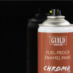 Guild Lane Chroma Enamel Fuelproof Paint Gloss Black (400ml Aerosol) CHR6403