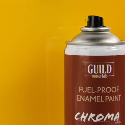 Guild Lane Chroma Enamel Fuelproof Paint Gloss Cub Yellow (400ml Aerosol) CHR6402