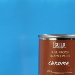 Guild Lane Chroma Enamel Fuelproof Paint Gloss Light Blue (125ml Tin) CHR6205