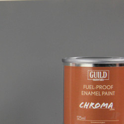 Guild Lane Chroma Enamel Fuelproof Paint Matt Dark Grey (125ml Tin) CHR6311