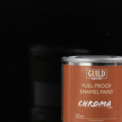 Guild Lane Chroma Enamel Fuelproof Paint Gloss Black (125ml Tin) CHR6203