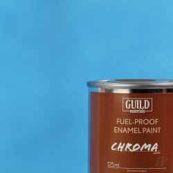 Guild Lane Chroma Enamel Fuelproof Paint Matt Light Blue (125ml Tin) CHR6305