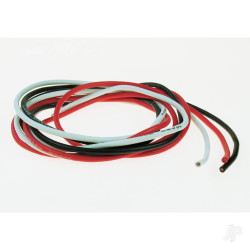 JP 14SWG Silicone Wire (White/Black/Red) 1m 4409310