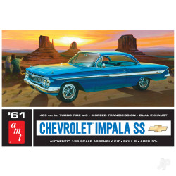 AMT 1013 1961 Chevy Impala SS 1:25 Model Kit