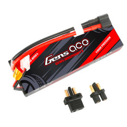 Gens Ace 7.4V 60C 2S1P 5300mAh LiPo RC Car Battery w/EC3/T-Type Connector