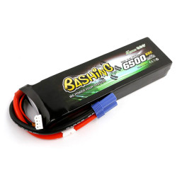 Gens Ace Bashing Series 6500mAh 11.1v 60C 3S LiPo Battery w/EC5 GC3S6500-60E5