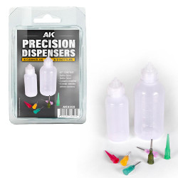 AK Interactive 9328 Precision Dispensers Model Kit Tools Canulas & Bottles