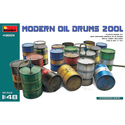 Miniart 49009 Modern Oil Drums 200L x21 1:48 Model Kit