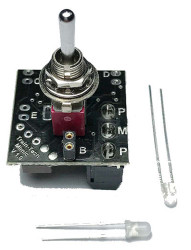 Train Tech Mimic with Toggle Switch/Plug in LEDs N/HO/OO Gauge TTMS1
