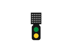 Train Tech DCC Signal (Theatre Indicator) - 2 Aspect Distant HO/OO Gauge TTDS2T