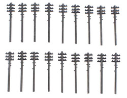 Kestrel Telegraph Poles (18) Kit N Gauge GMKD14