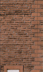 Superquick Red Sandstone Walling Building Papers OO Gauge SQD11