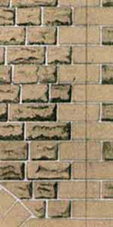 Superquick Grey Sandstone Walling (Ashlar Style) Building Papers OO Gauge SQD8