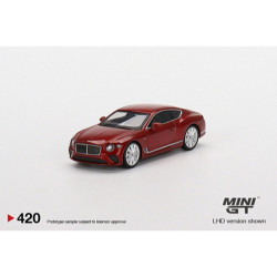 MiniGT Bentley Continental GT Speed 2022 Candy Red (RHD) 1:64 Model MGT00420-R