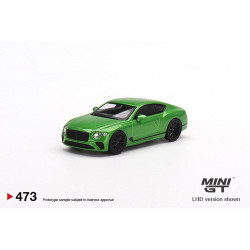 MiniGT Bentley Continental GT Speed 2022 Apple Green 9 (RHD) 1:64 Model MGT00473-R