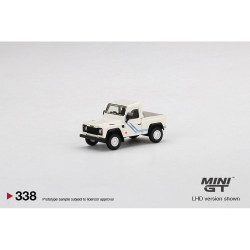 MiniGT Land Rover Defender 90 Pick Up White (RHD) 1:64 Model MGT00338-R