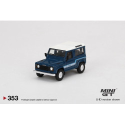 MiniGT Land Rover Defender 90 County Wagon Stratos Blue (RHD) 1:64 Model MGT00353-R