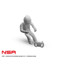 NSR Driver with Modern Helmet Kit & Steering Wheel 1:32 1300