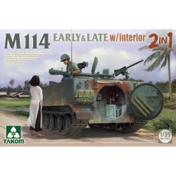 Takom 2154 US/Vietnamese M114 Early & Late (2-in-1) w/interior 1:35 Model Kit