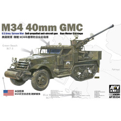 AFV Club 35334 M34 40mm GMC Halftrack US Korean War 1:35 Plastic Model Kit
