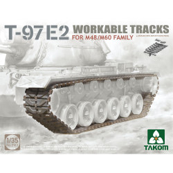 Takom 2163 US T-97E2 Workable Tracks for M48/M60 Family 1:35 Model Kit