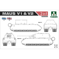 Takom 2050X Maus V1 & V2  2 in 1 (Limited Edition) 1:35 Model Kit
