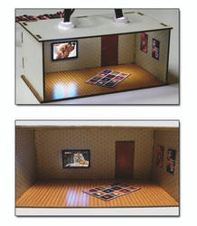 Proses LS-008 2 pcs Illuminated Rooms w/flat TVs Nature & Erotic (H0/00)