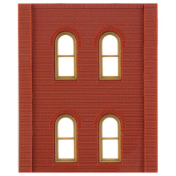 DPM 30108 Two-Storey Arched Four Window Wall (x4) HO Gauge